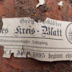 Zeitungsausschnitt April 1895