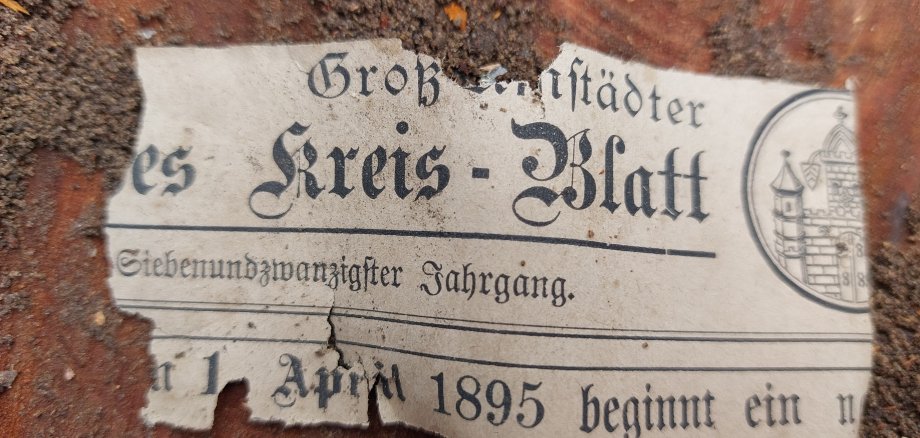Zeitungsausschnitt April 1895