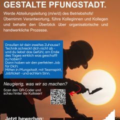 Pack an, führ an - und gestalte Pfungstadts Zukunft. Dein Weg beginnnt im Betriebshof. - 1