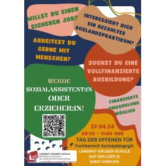 Tag der offenen Tür! Veranstaltungsplakat