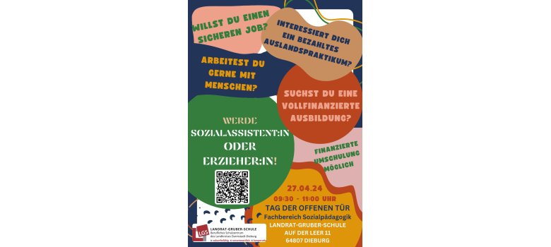 Tag der offenen Tür! Veranstaltungsplakat