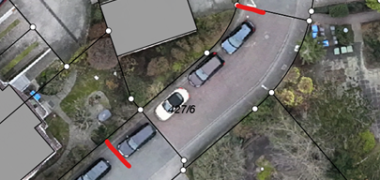 Vorübergehendes Halteverbot wegen Erneuerung von Parkplatzmarkierungen am 4 Straßenkartenausschnitt